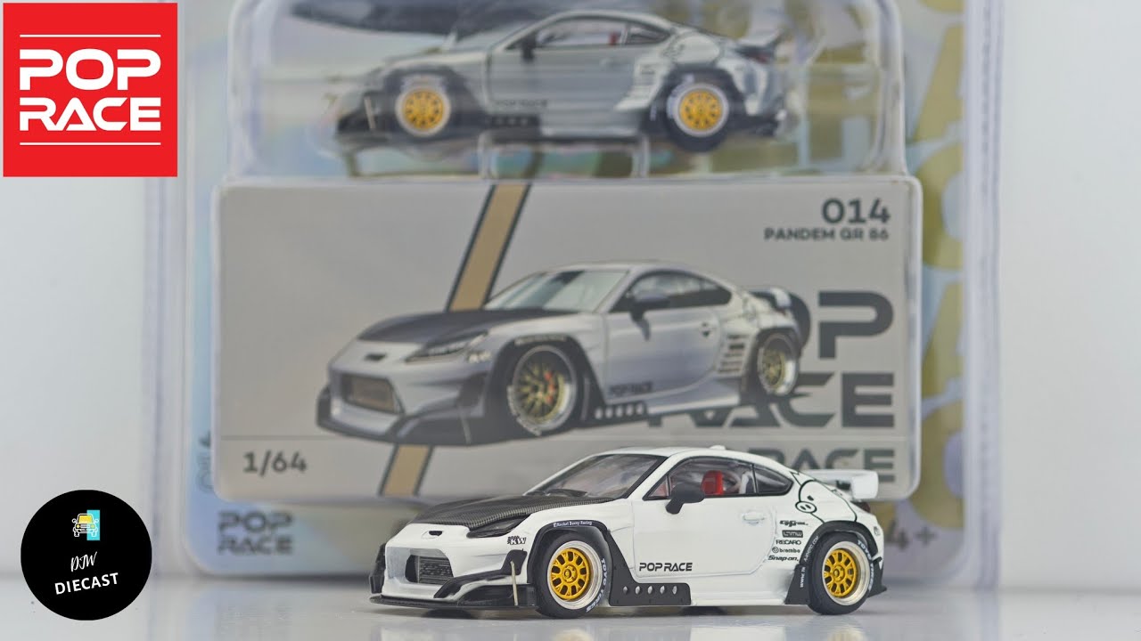 Pandem GR86 White by Pop Race 1/64 | UNBOXING and REVIEW