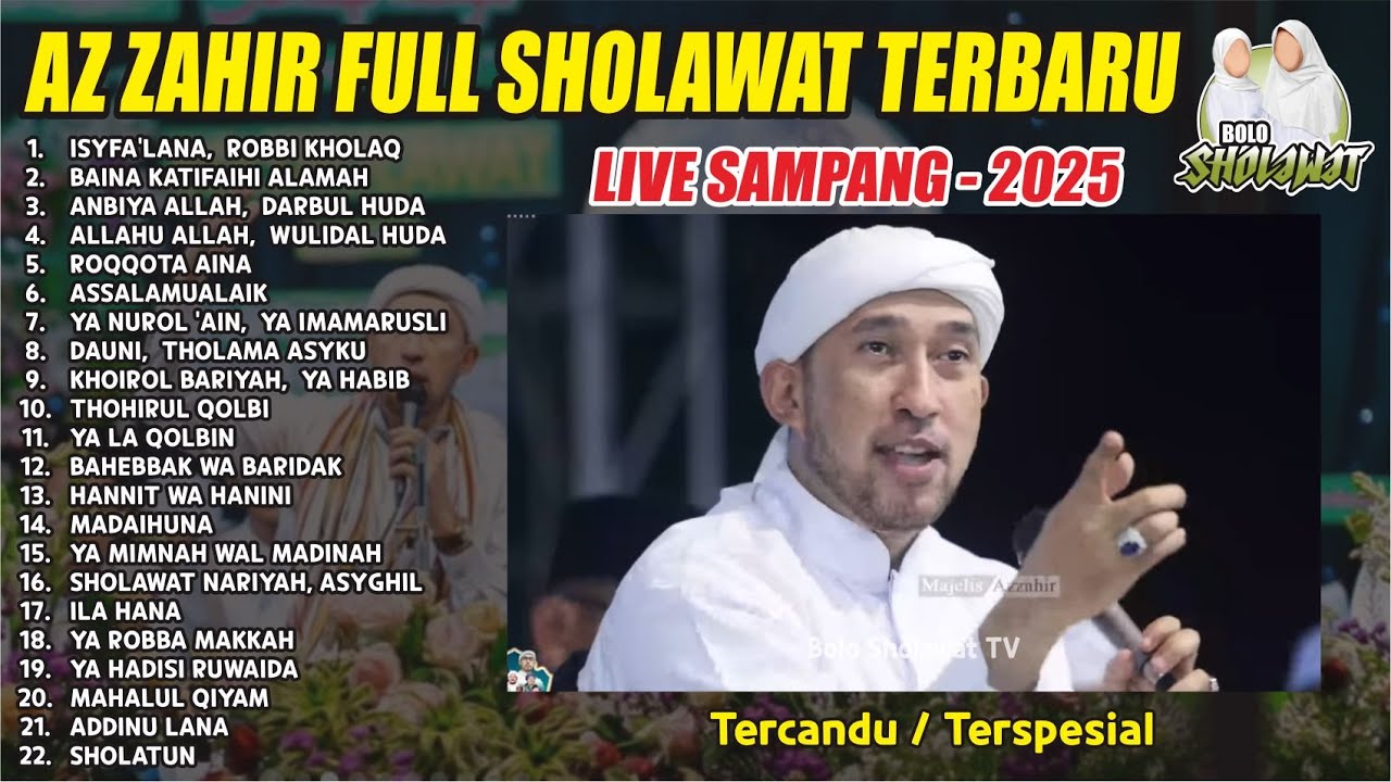 AZ ZAHIR FULL SHOLAWAT 2 JAM NONSTOP - TERBARU OKTOBER 2025 SPESIAL LIVE SAMPANG JAWA TIMUR