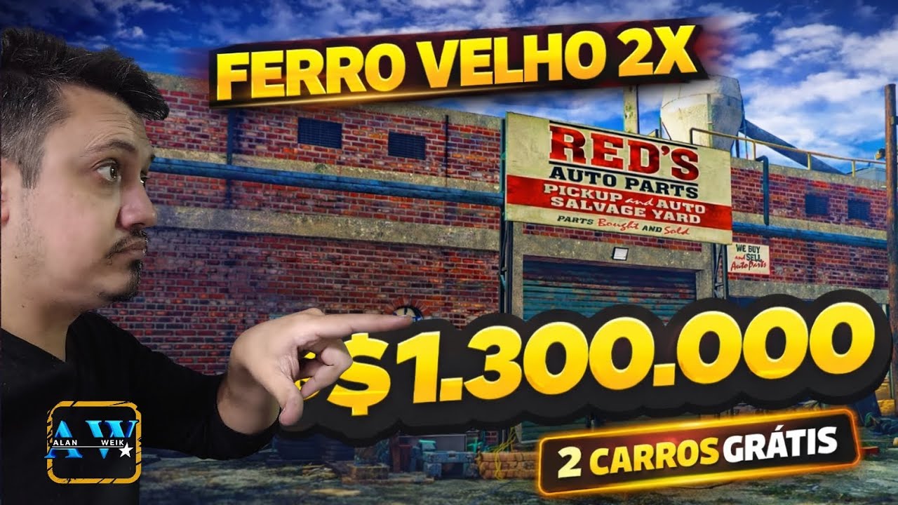 COMO FAZER $1.300.000 NO FERRO VELHO (2X GTA ONLINE) + Guia prático pra lucrar com ferro velho