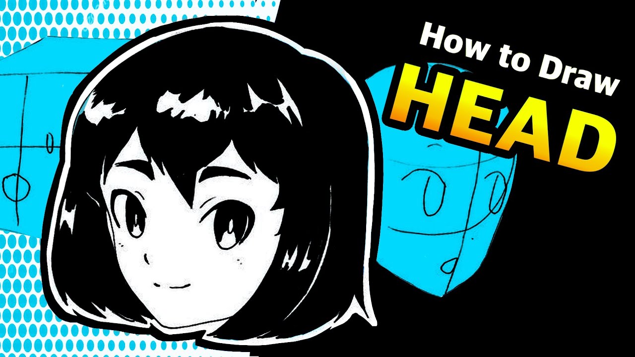 How to draw Manga Head (Tutorial for Beginners)