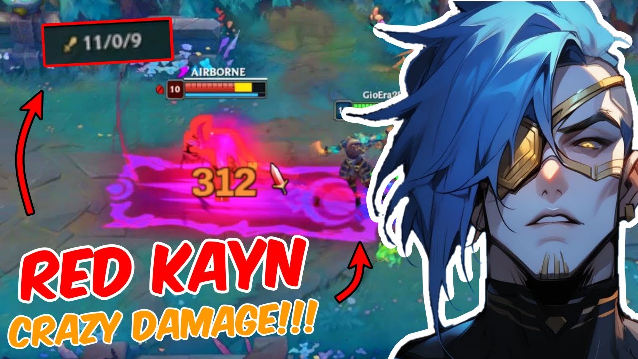 Carry Your Games With This Crazy High Damage Red Kayn Build!!! - Red Kayn Build & Runes