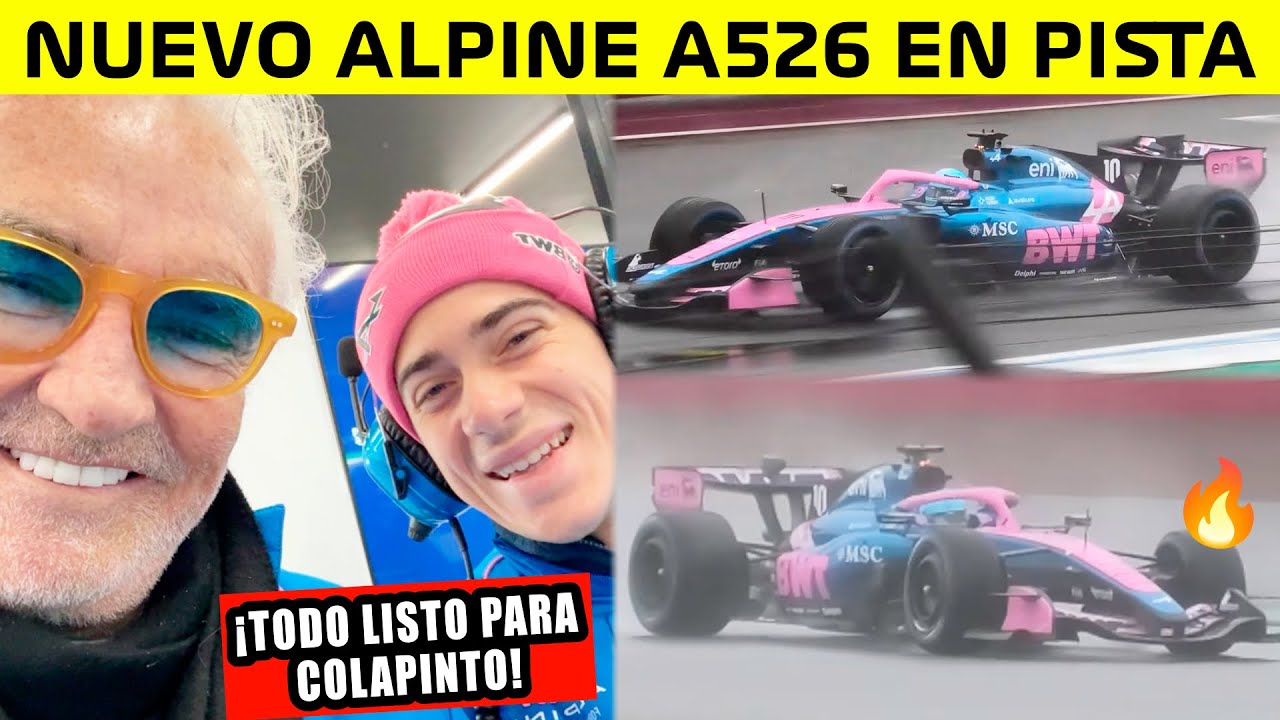 🚀NUEVO ALPINE A526 en PISTA✅ ANALISIS y DETALLES🔥 ESTRENA su MOTOR MERCEDES✨ COLAPINTO por la REVAN