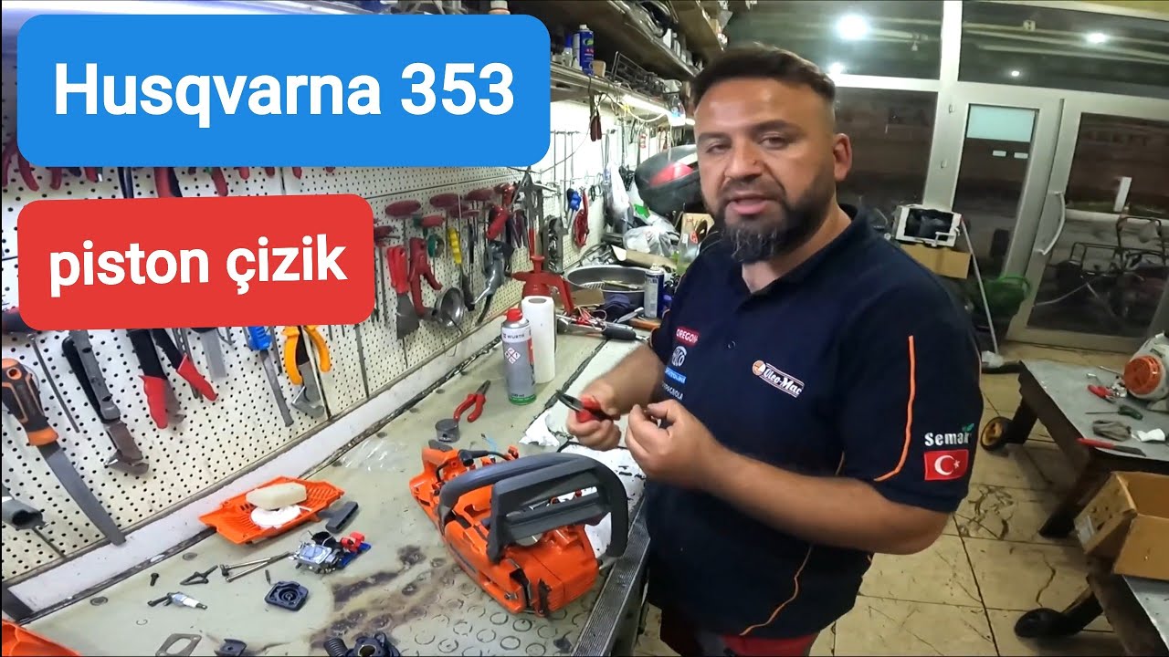 İLK KULLANIM VE İLK ARIZA HUSQVARNA 353 PİSTON DEĞİŞİM