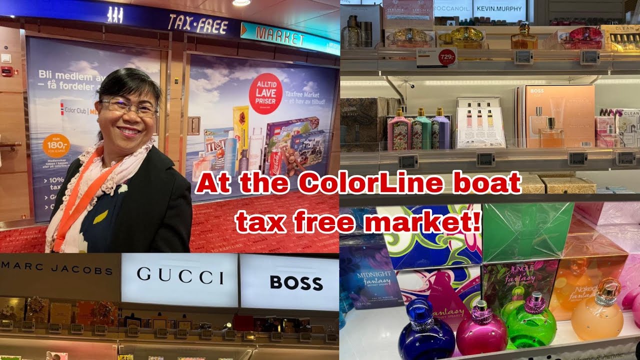 Sharing with you the ColorLine super speed boat tax free market!