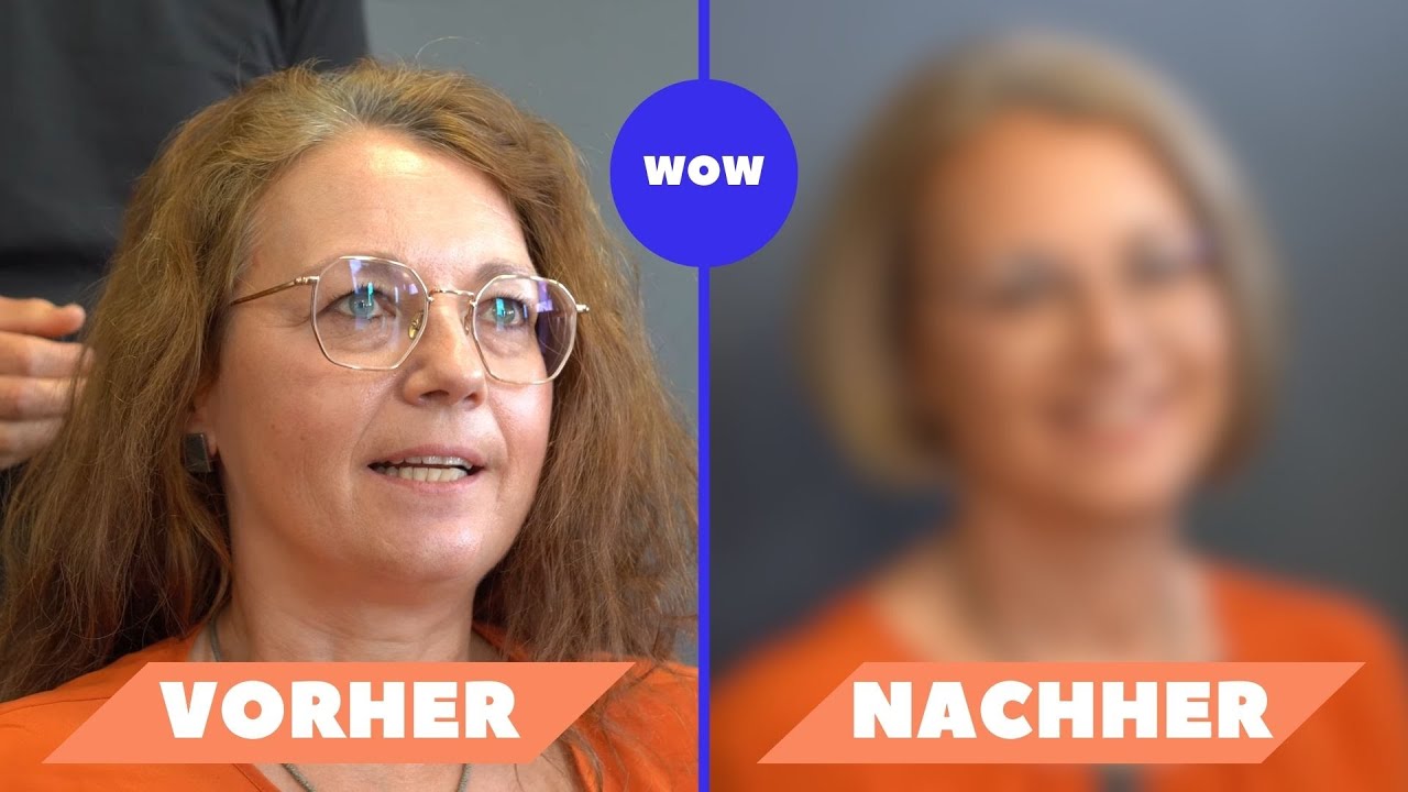 Sie fühlte sich mit ihrer Frisur nicht wohl 💇🏼‍♀️ | umso glücklicher war sie nach dem Umstyling