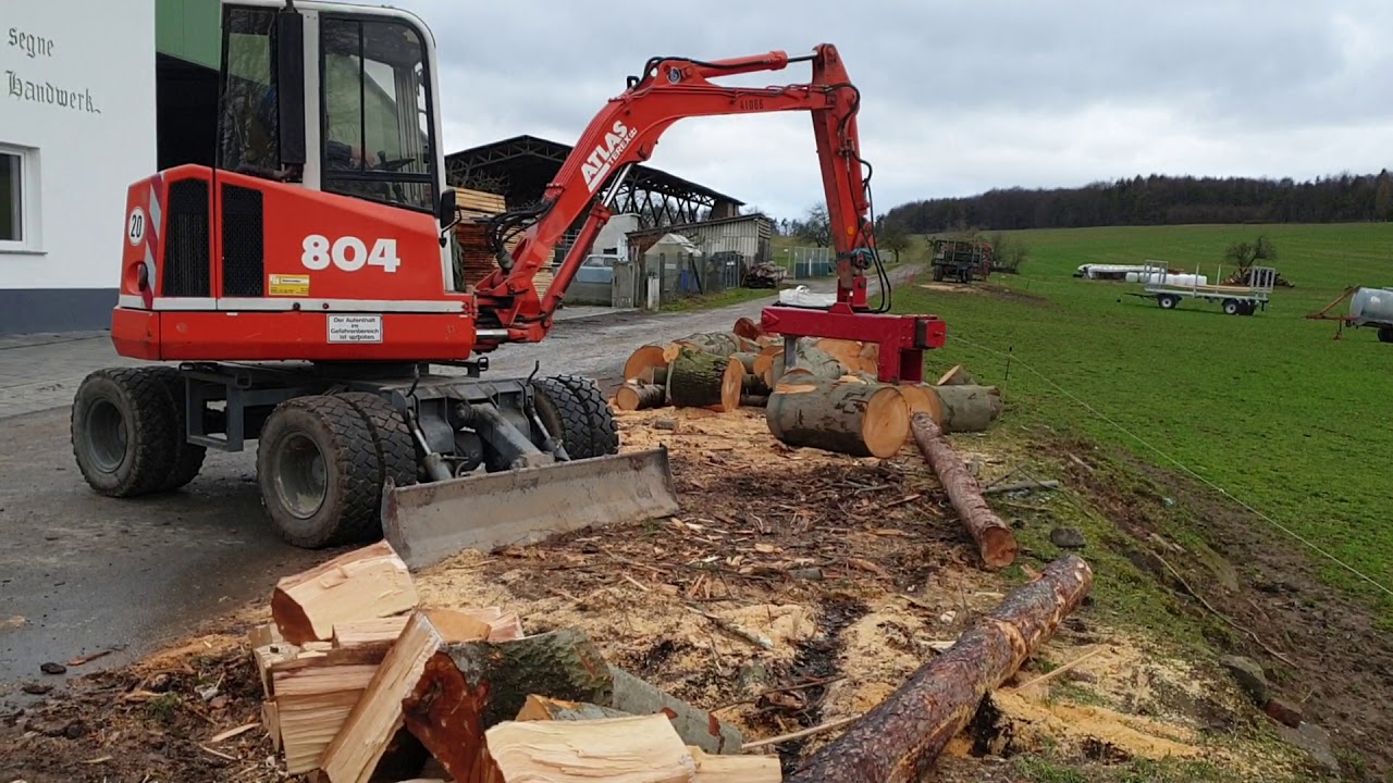 Eigenbau Atlas 804 R Bagger Holzspalter