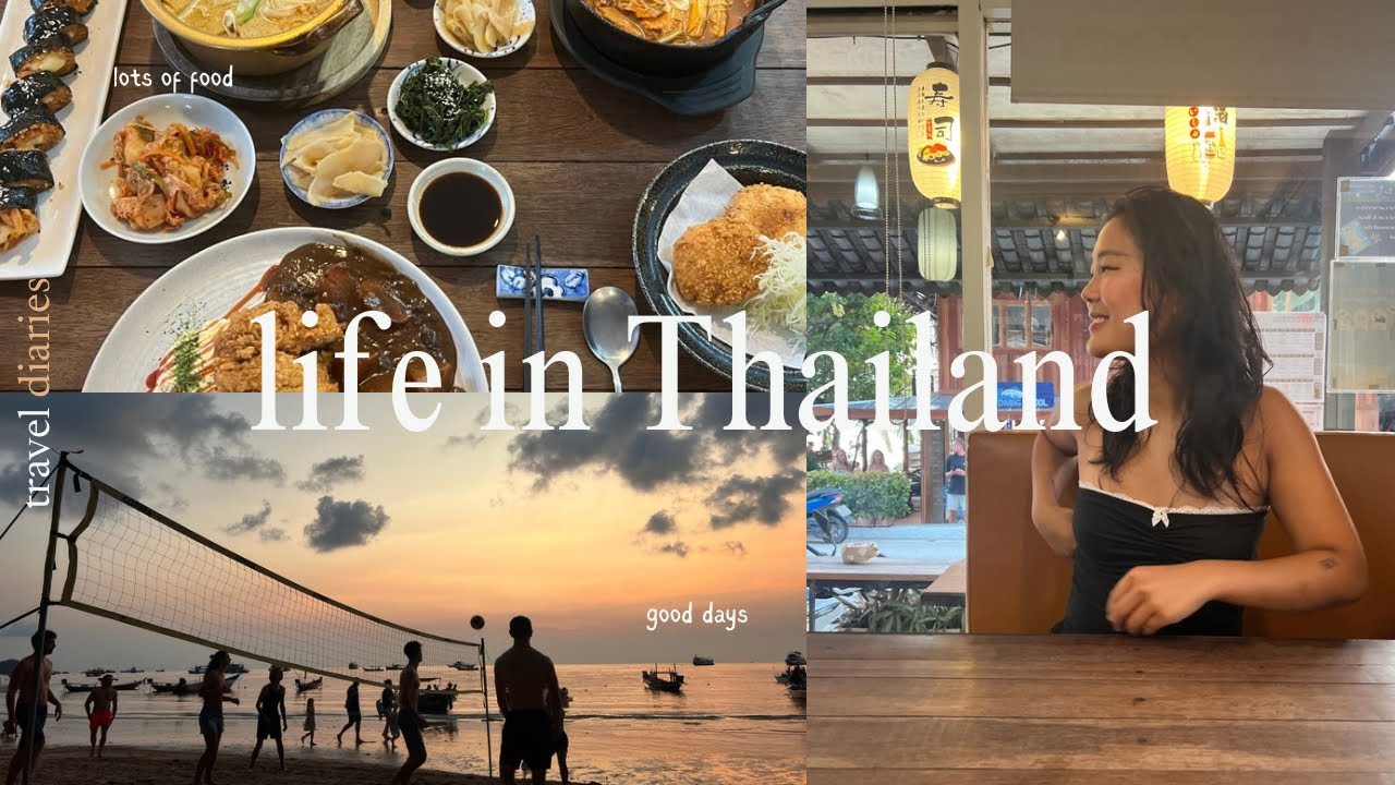 life in thailand: eating lots, pig island, beautiful sunsets, emerald pool