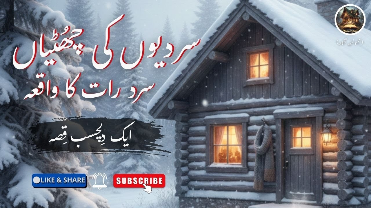Winter Holidays / A Cold Night Incident (دِلچسب واقعہ) Kahani Ghar /#urdustories #fyp #interesting