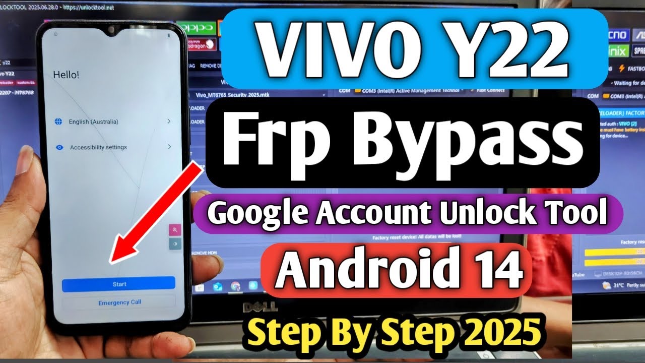 Vivo Y22 Frp Unlock Tool | Vivo Y22 Frp Bypass | Vivo Y22 Google Account Bypass | Y22 Unlock Tool |