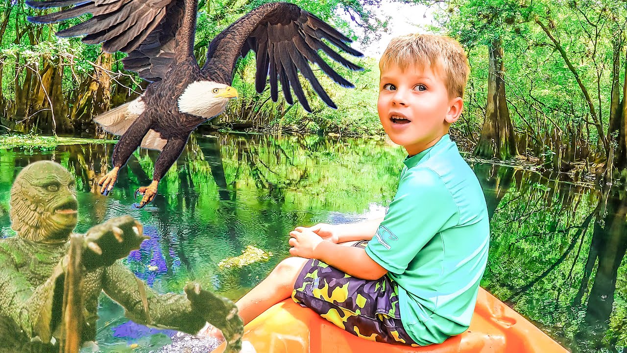 Kayaking Florida's Crystal Clear Springs - FUN KIDS and Family Adventure!