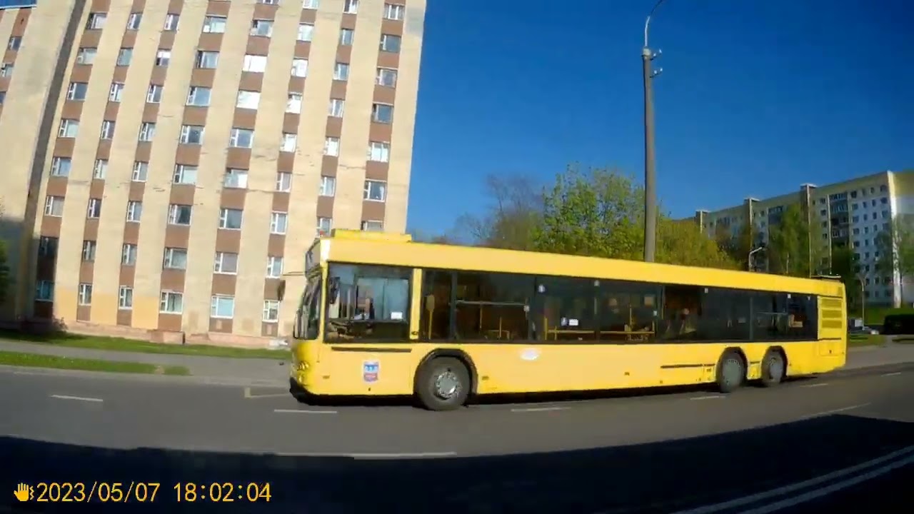 Минск.Поездка на автобусе №28  Масюковщина - ДС Серова