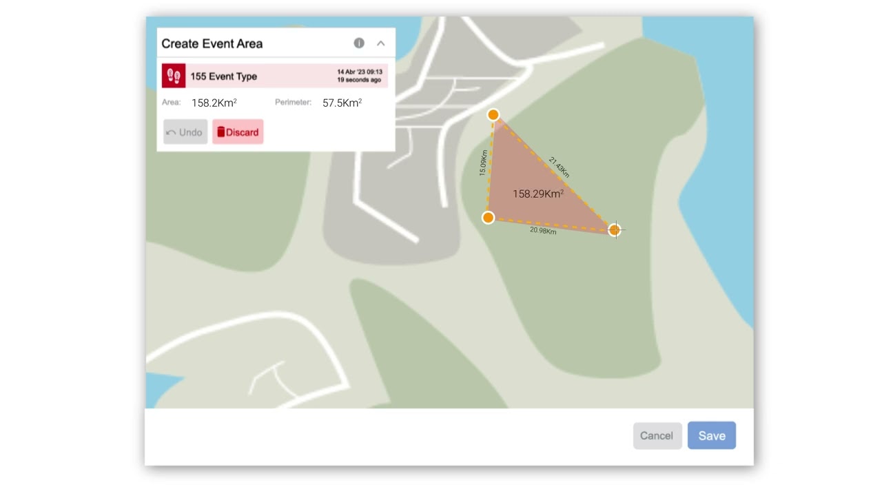 How to create a new Event Area.