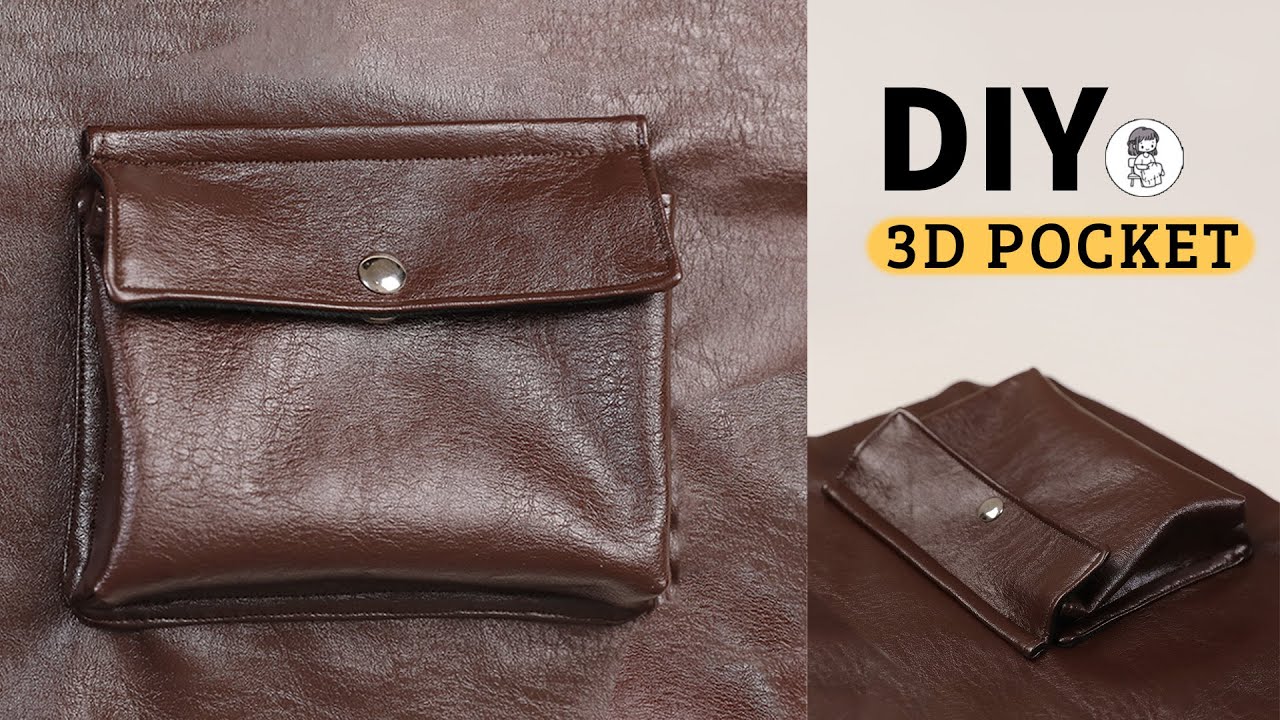 DIY 3D Pocket with Flap | How to Make Cargo Pocket | Sewing Tutorial