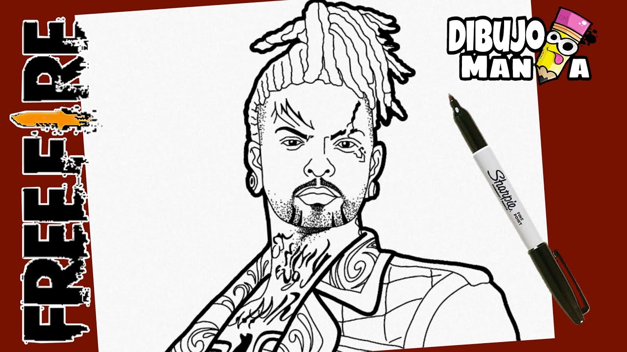 COMO DIBUJAR A ANTONIO DE FREE FIRE | how to draw a to the o | DIBUJOS DE FREE FIRE
