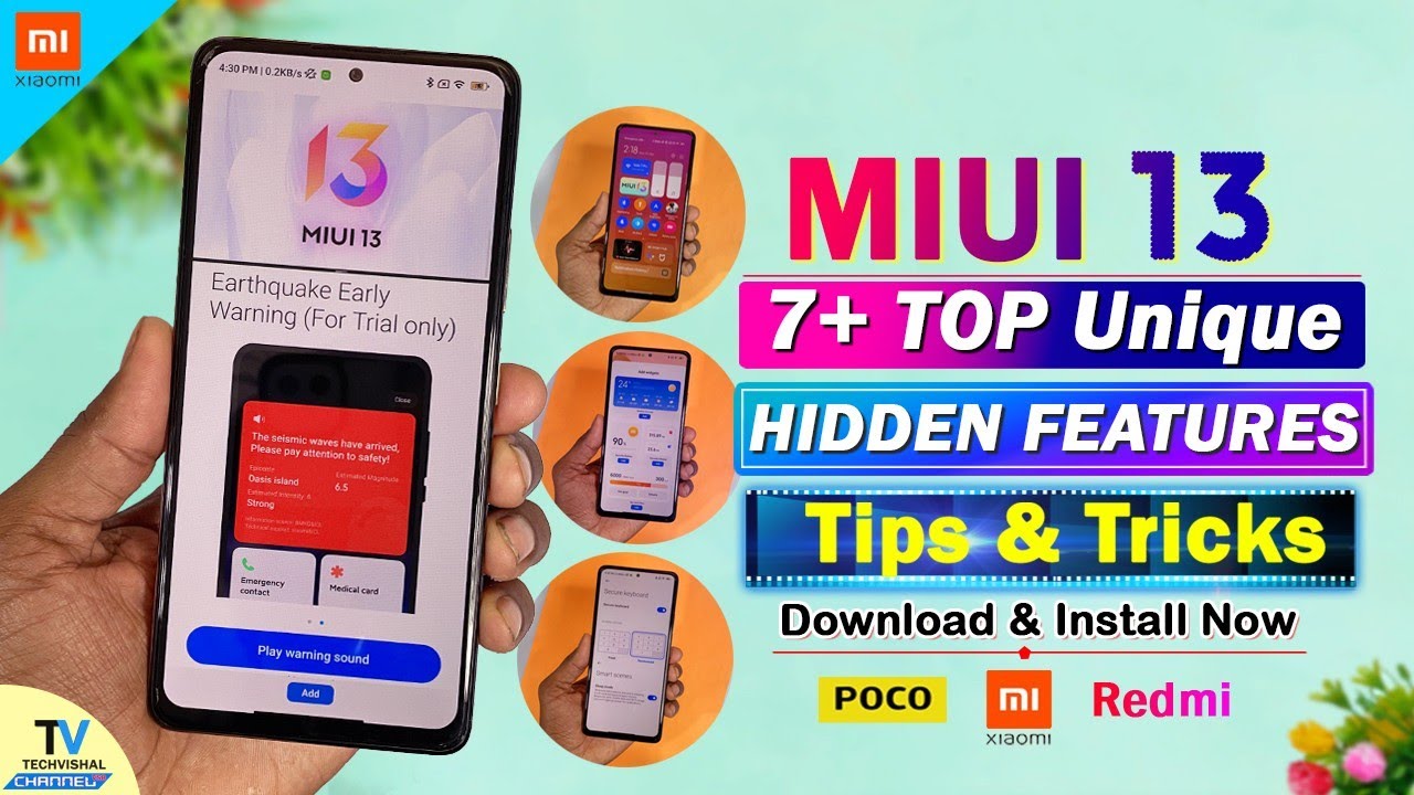 MIUI 13 TOP New 7+ Unique Hidden Settings Features | MIUI 13 Tips and Tricks | MIUI 13 Features