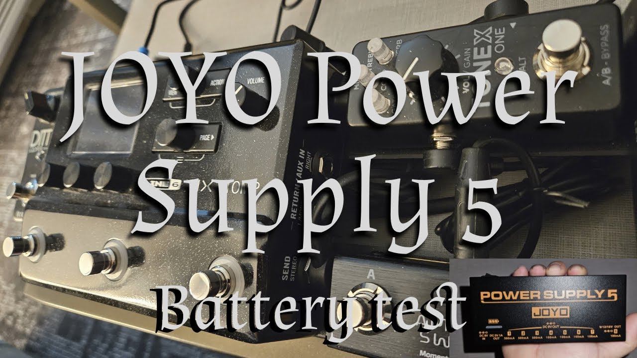 JOYO Power Supply 5 Battery test