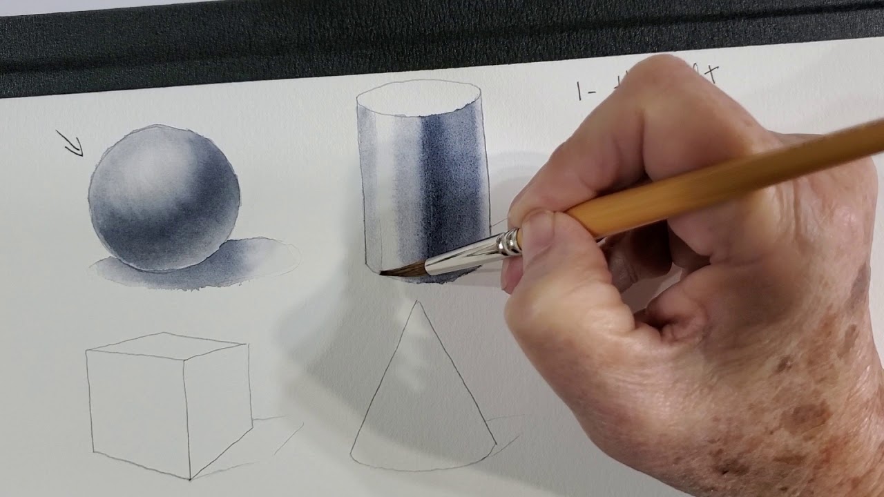 How to create 3D effects in watercolor
