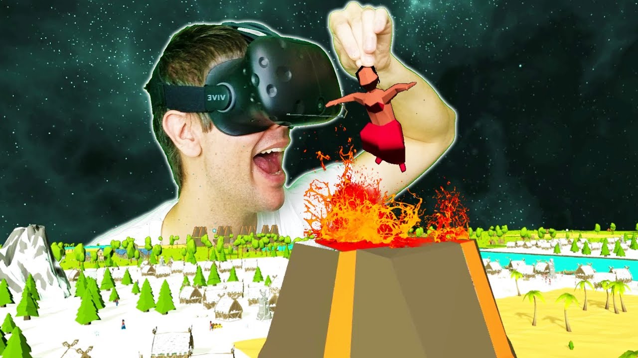 БРОСАНИЕ ЕРЕТИКОВ В ВУЛКАН + СТАНОВИМСЯ САМЫМ МОГУЧИМ БОГОМ VR! - Игровой процесс DEISIM VR HTC VIVE