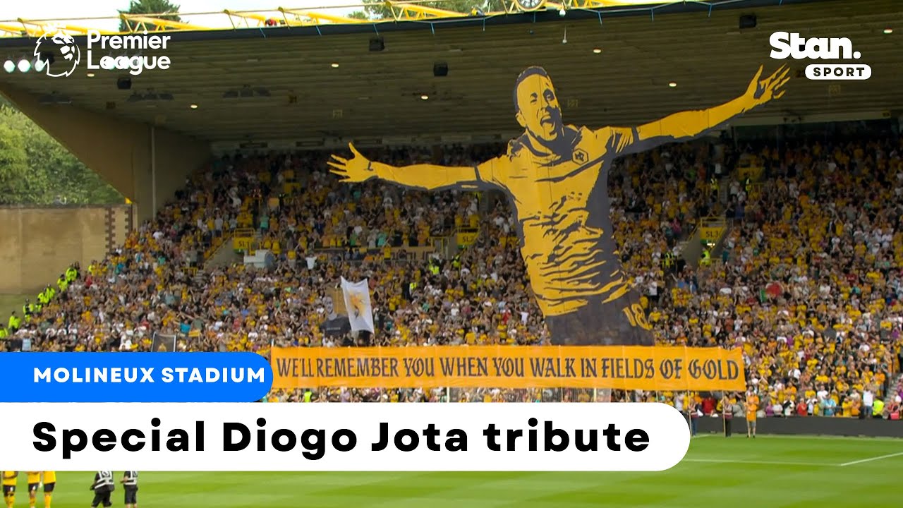 Wolves' special tribute for Diogo Jota 🕊️🧡