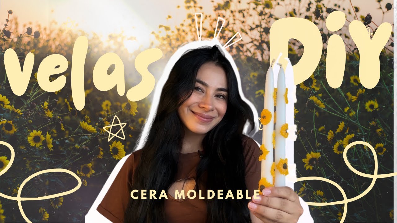 Cómo hacer velas decoradas con flores en relieve 🌼✨ | Paso a paso fácil y hermoso