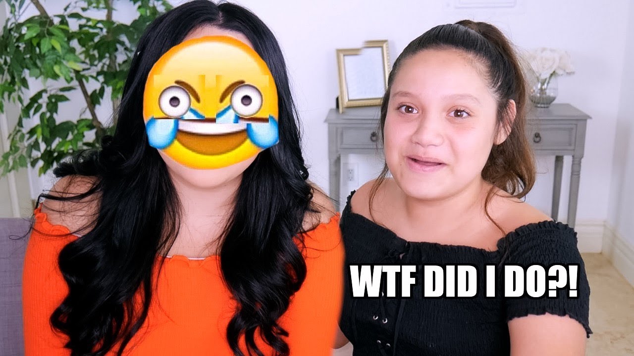 LITTLE SISTER DOES MY MAKEUP!