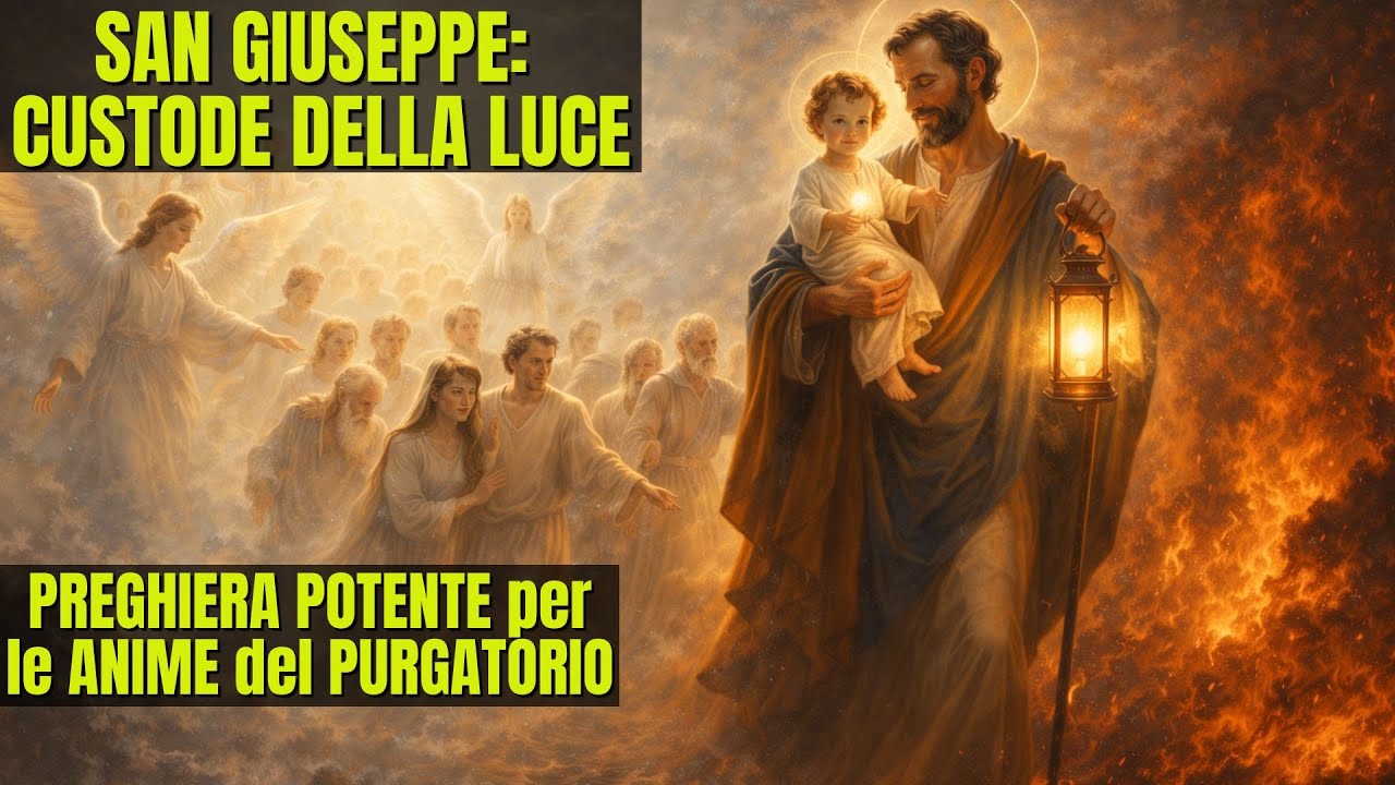 S. Giuseppe Patrono delle Anime Purganti.Preghiera Potente del Custode della Luce per la Liberazione