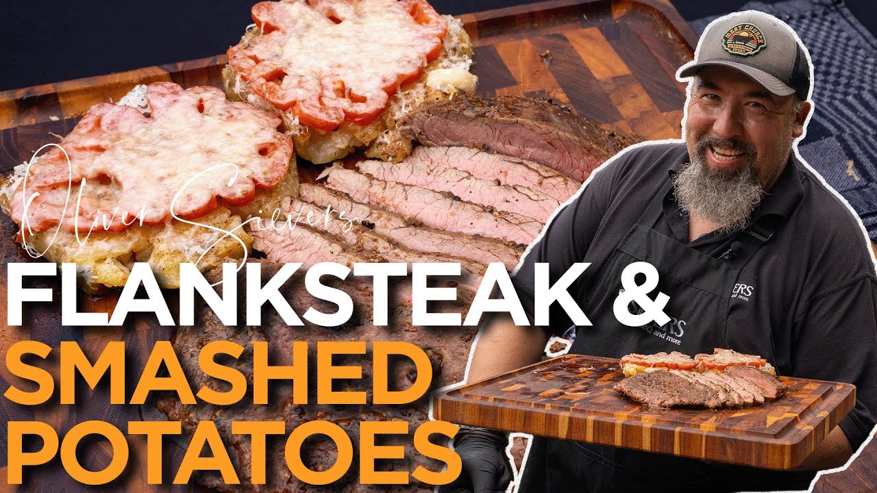 FLANKSTEAK MIT SMASHED POTATOES VON DER FEUERPLATTE 🔥