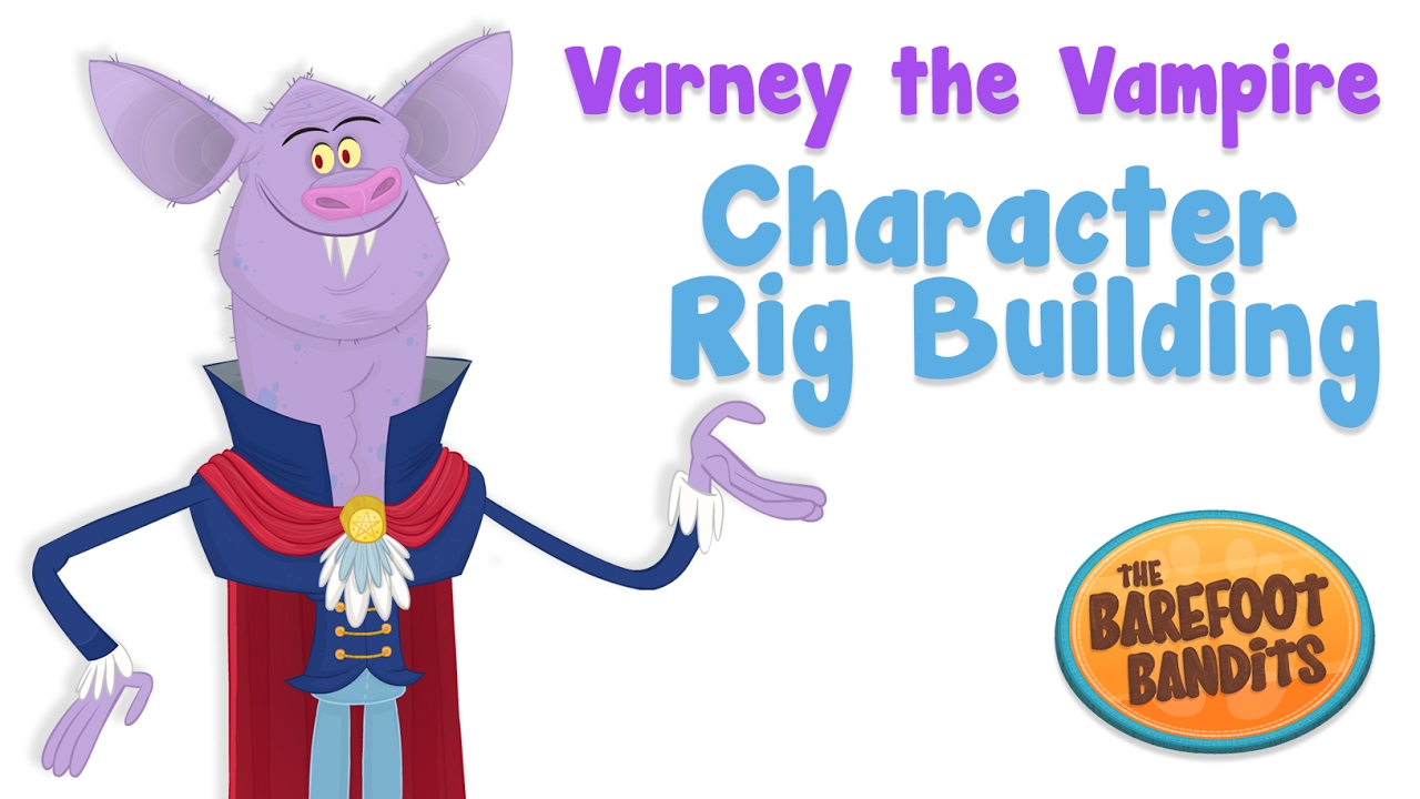 Character Rig Building in Flash - 'Vampire' Time-lapse