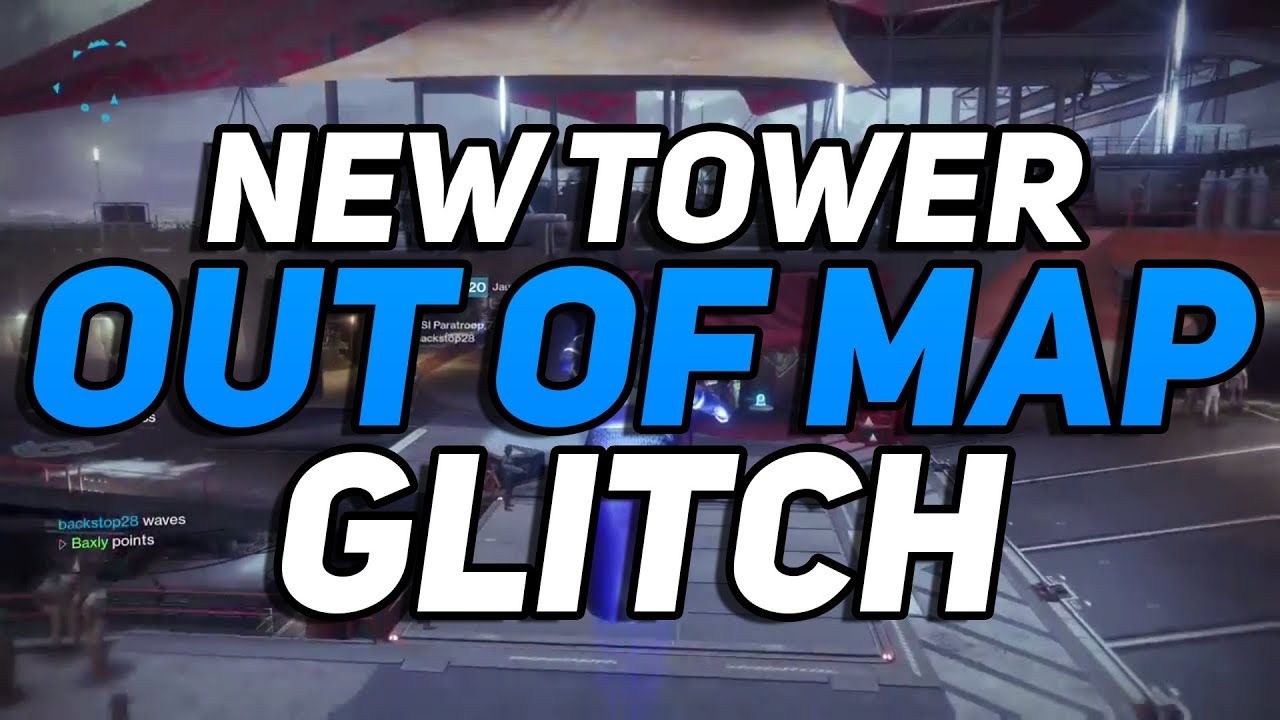 Destiny 2 - NEW Tower Out of Map Glitch! (Speed Boost/The Floor Is Lava)