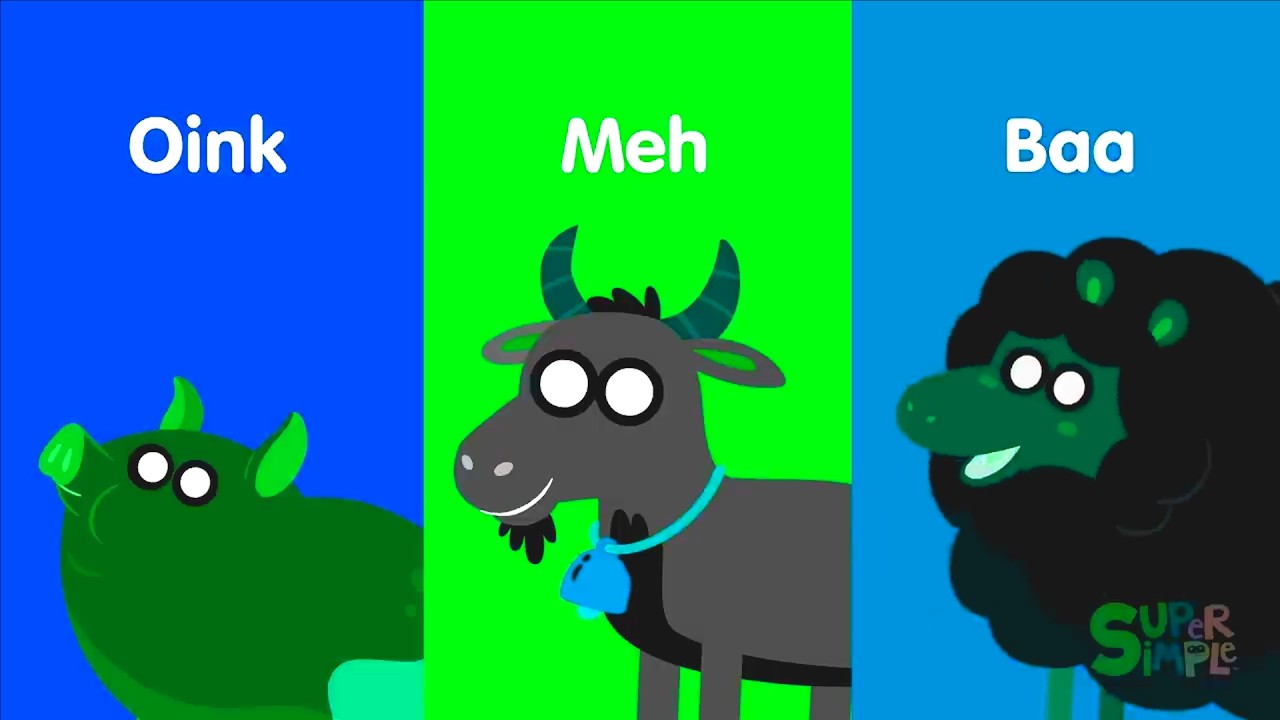 Farm Animals Oink, Meh, Baa Super Simple Song Effects - Sponsored by Klasky Csupo 2001 Effects