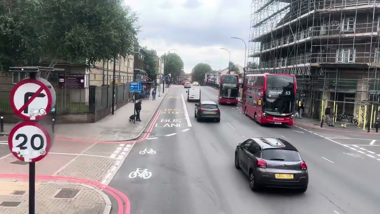London bus ride 🇬🇧 route 21 from Lewisham Shopping Centre to Holloway please 🙏 Subscribe & Like