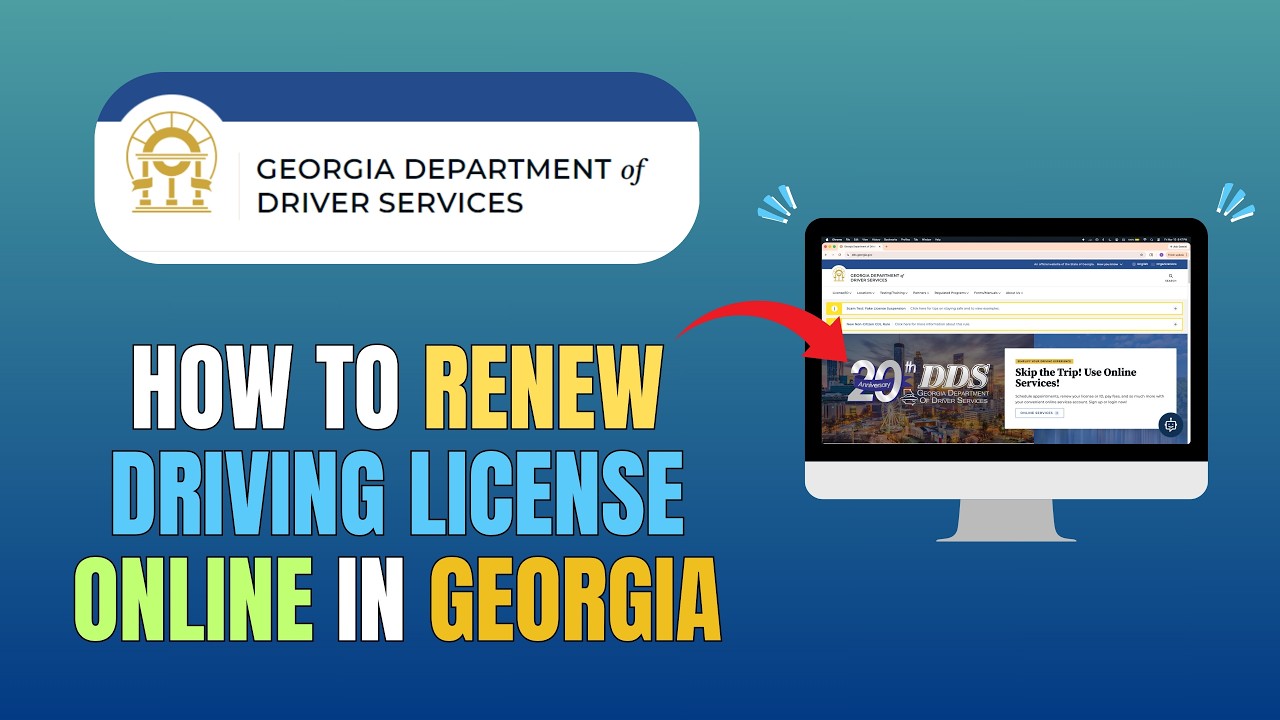 HOW TO RENEW DRIVING LICENSE ONLINE IN GEORGIA - UPDATE 2026