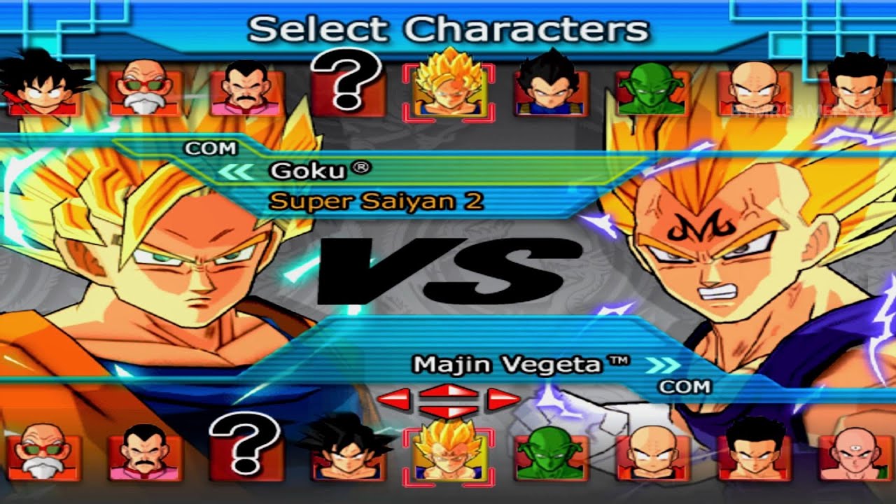 Dragon Ball Z Budokai Tenkaichi 1 - Goku vs Vegeta - COM VS COM