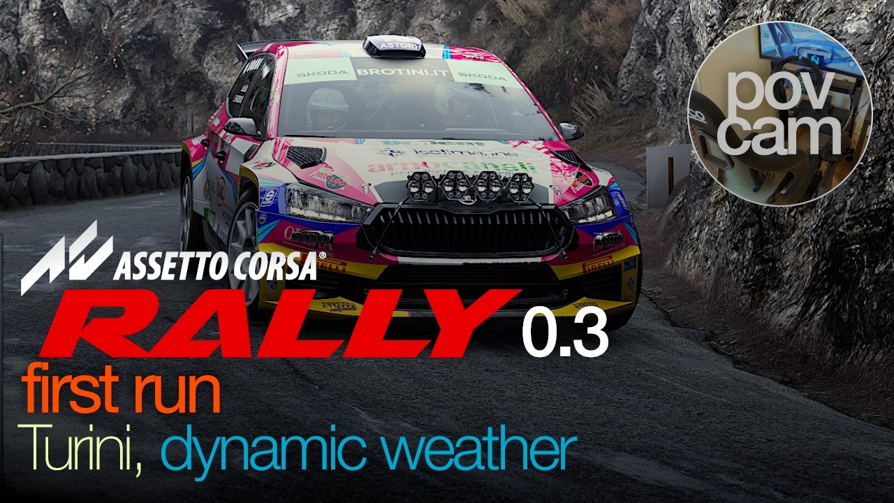 Assetto Corsa Rally v0.3 – Skoda Fabia Rally2 | La Bollène–Vésubie–Peïra Cava (POV+Replay First Run)