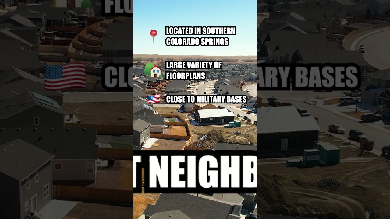 The Glen community in South Colorado Springs - New Construction