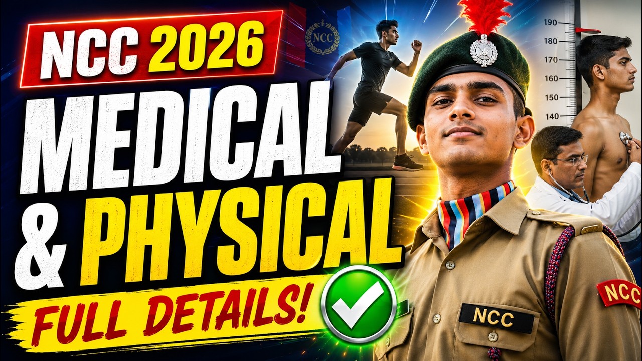 NCC में Medical & Physical Requirements 2026 ✅ Full Details!
