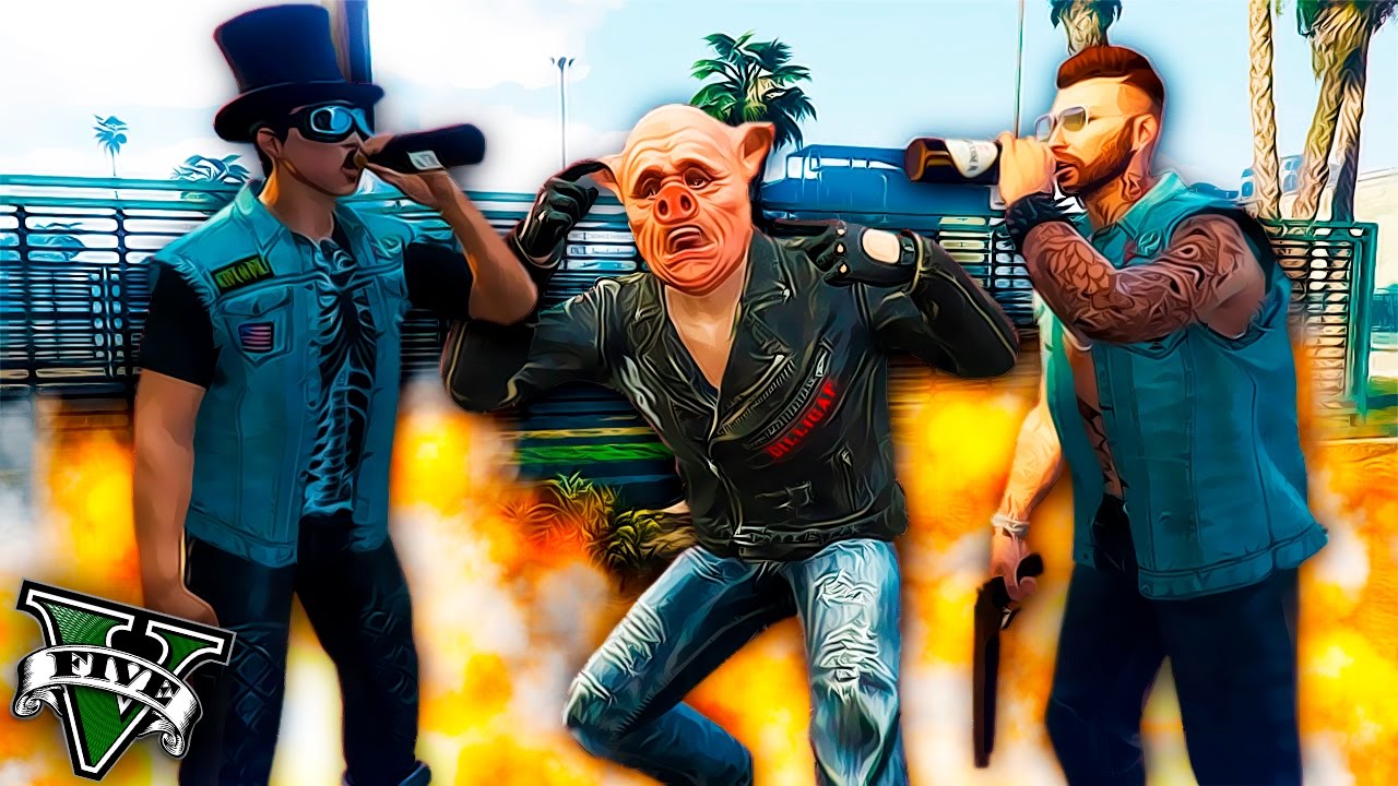GTA 5 Online | PELEA DE BOFETONES A MUERTE - LOS MOTEROS BORRACHOS GTA V Online | TheCorvusClan