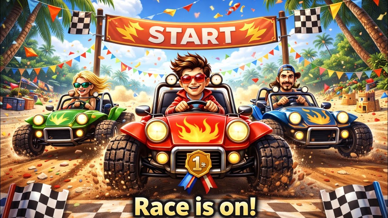 beach buggy full crazy race 🏆#beachbuggyracing #bbr2gameplay #games #racegamers #racing 😎