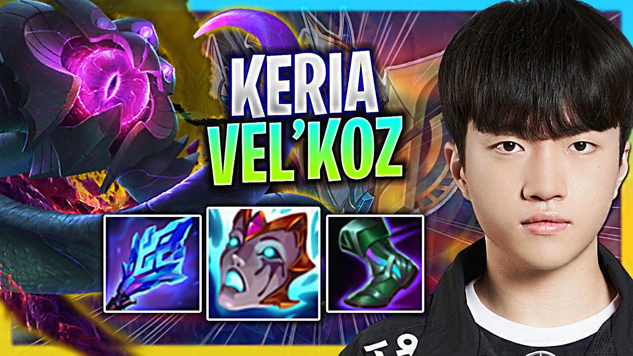 LEARN HOW TO PLAY VEL'KOZ SUPPORT LIKE A PRO! | T1 Keria Plays Vel'Koz Support vs Xerath!