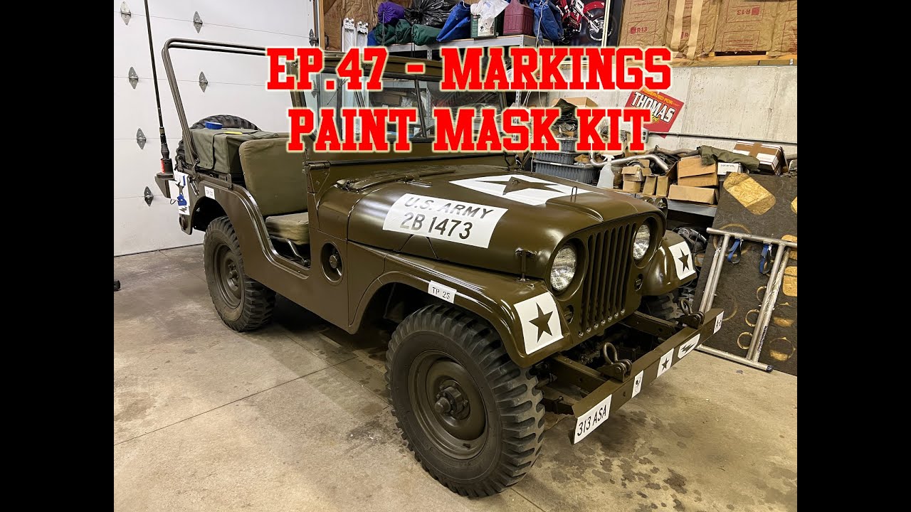 Green Iron TV Episode 47 - Markings on the Jeep M38a1 How to Paint Mask