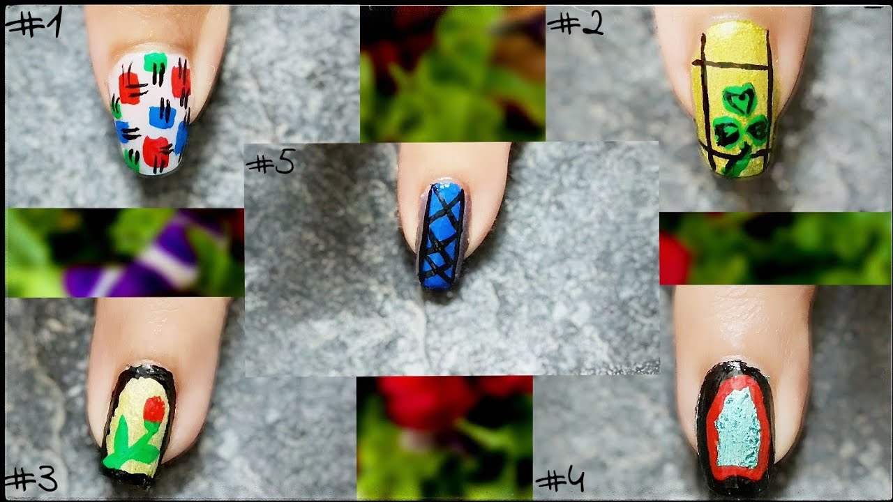 DIY Nail Art: 5 Easy Nail Art Designs You Can Do at Home! 💅😍✨🌺