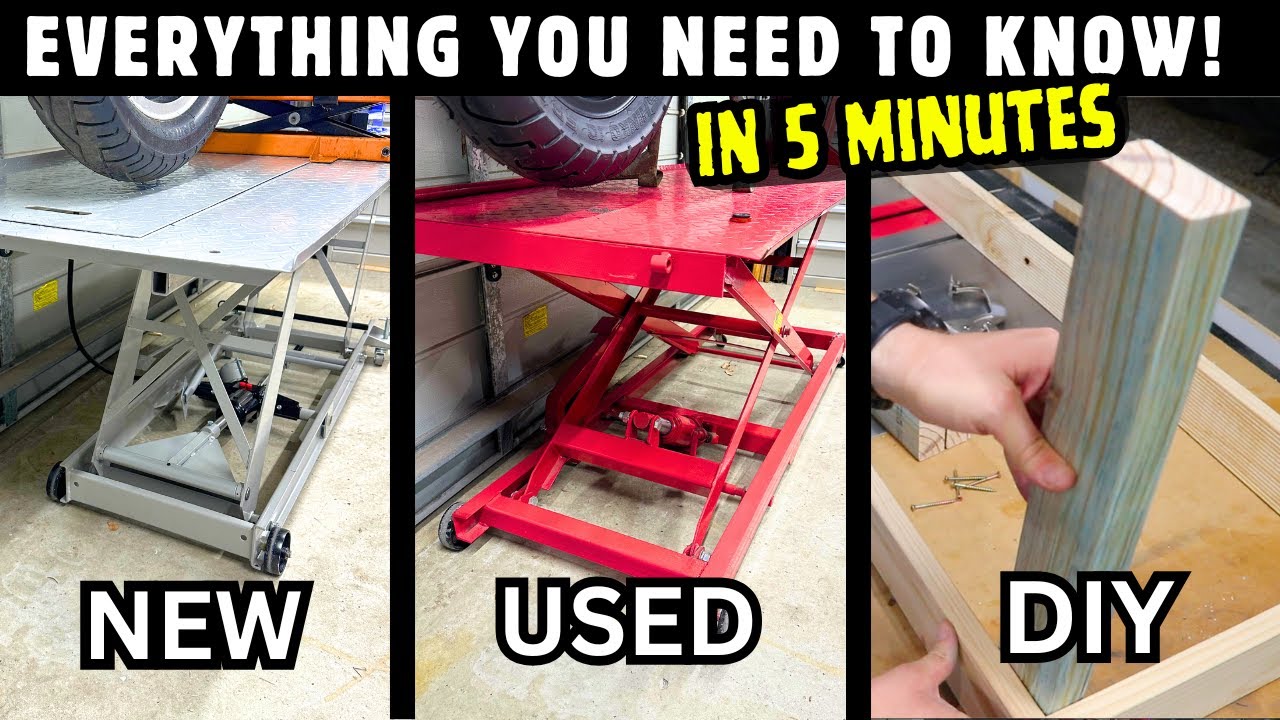 Before Getting a MOTORCYCLE LIFT TABLE!!!