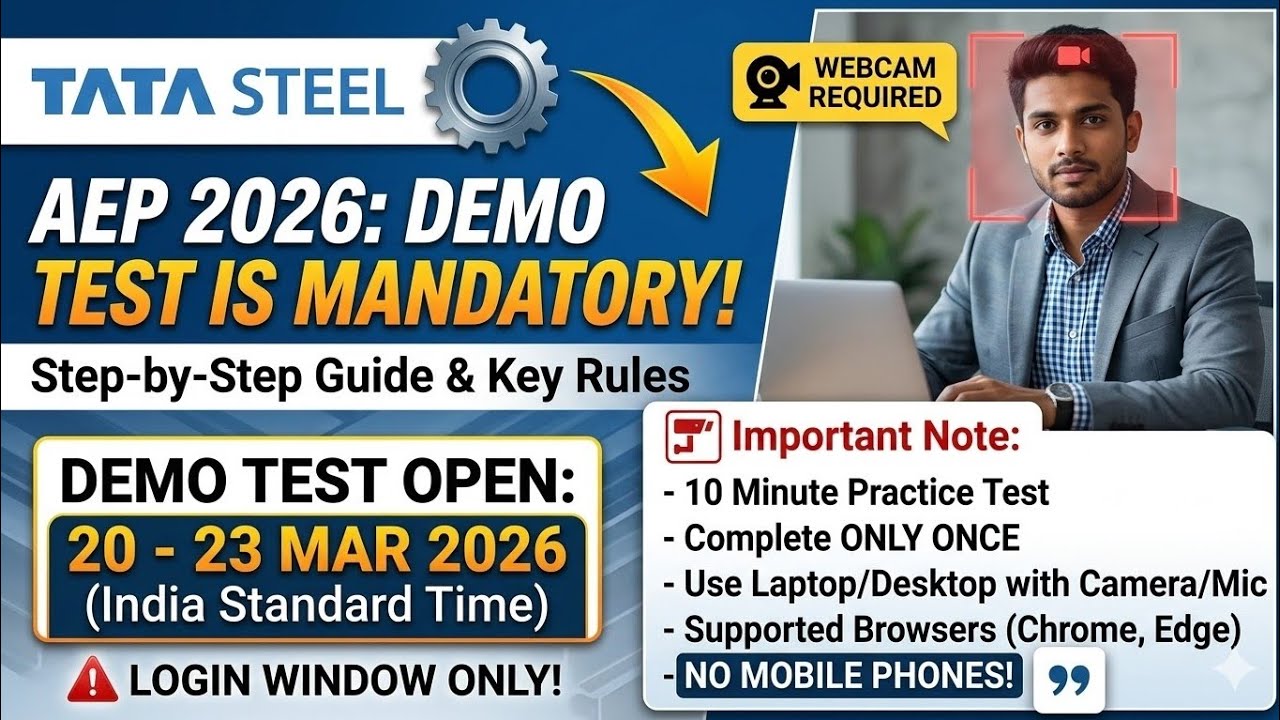 TATA AEP 2026 | AEP Demo Test #tata #tatasteel #tatamotors #aspirants #engineering #viral #trending 