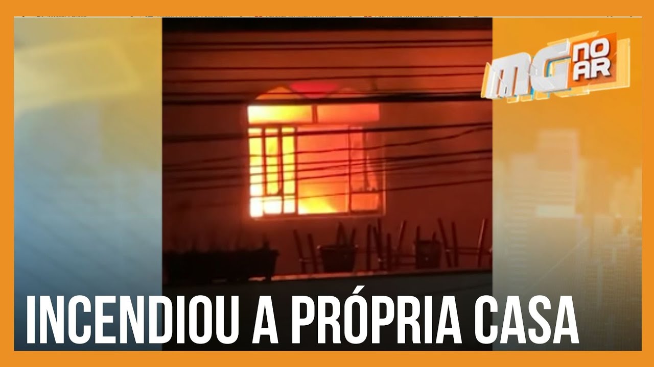 Homem é preso após colocar fogo na própria casa depois de briga familiar na Grande BH