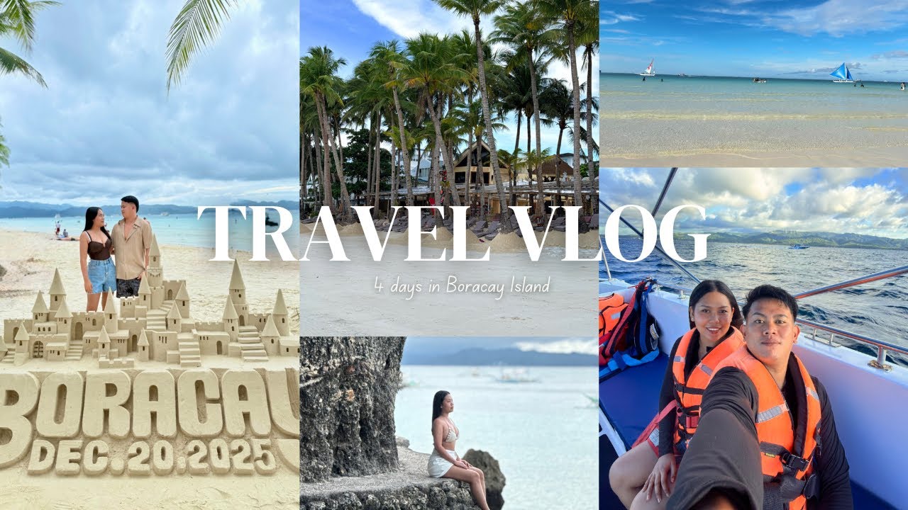 Travel Vlog Ep. 6 - Our 4-day vacation in Boracay Island🌴🐚