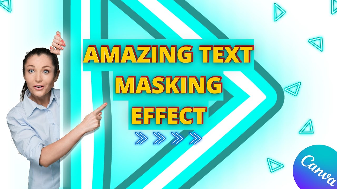 Amazing text masking effect on canva goes on trend | Canva Tutorial