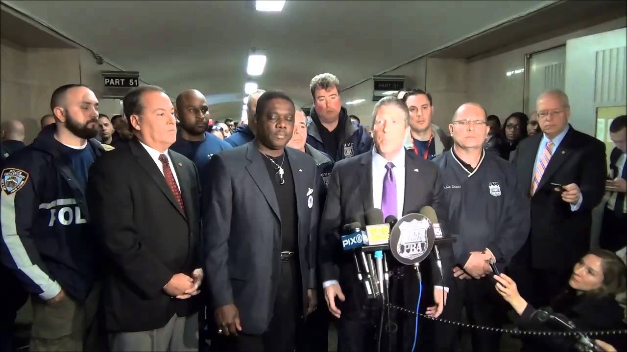 Pat Lynch speaks outside court appearance by cop-killer Tyrone Howard