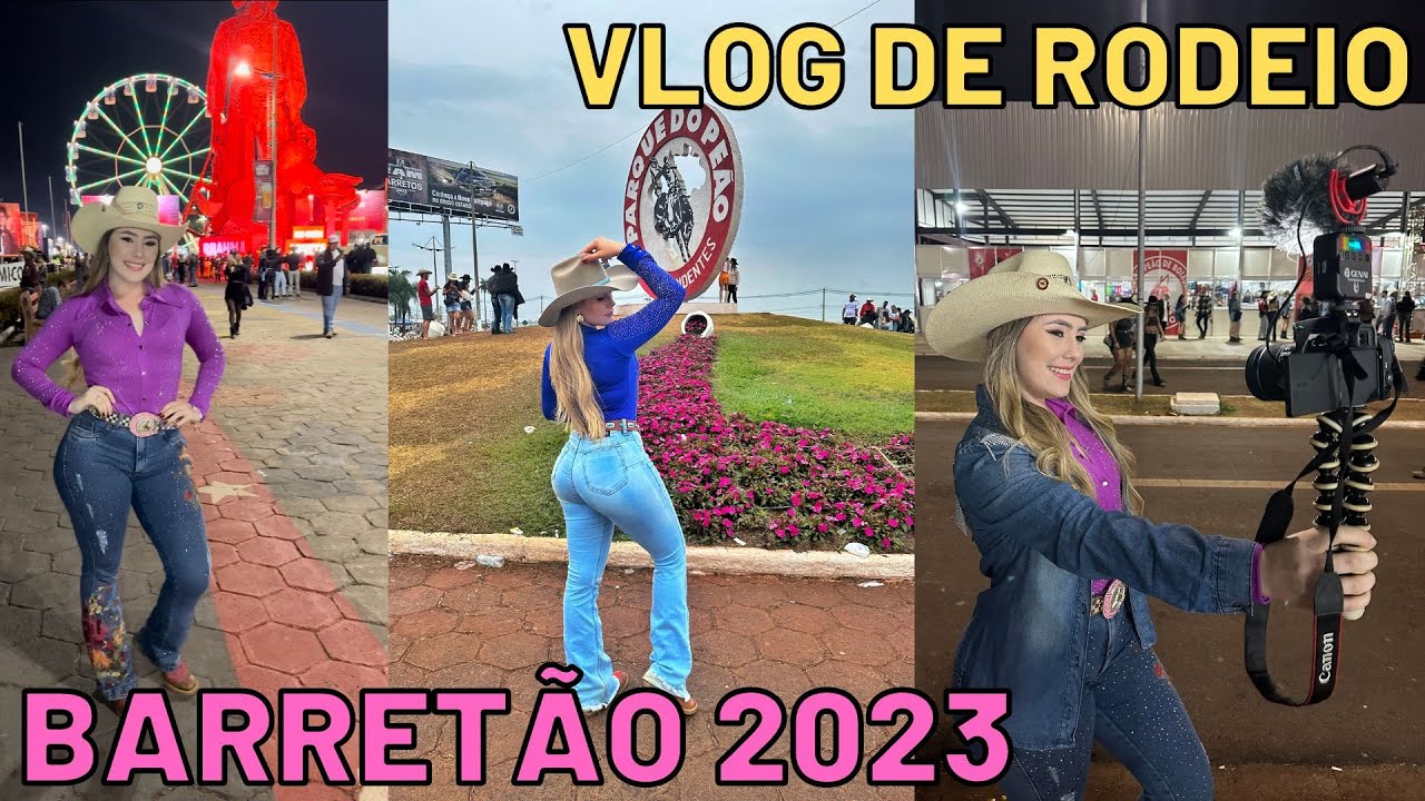 Vlog de rodeio (4) BARRETÃO 2023 acampamento, shows, lojas, compras FESTA DO PEÃO DE BARRETOS