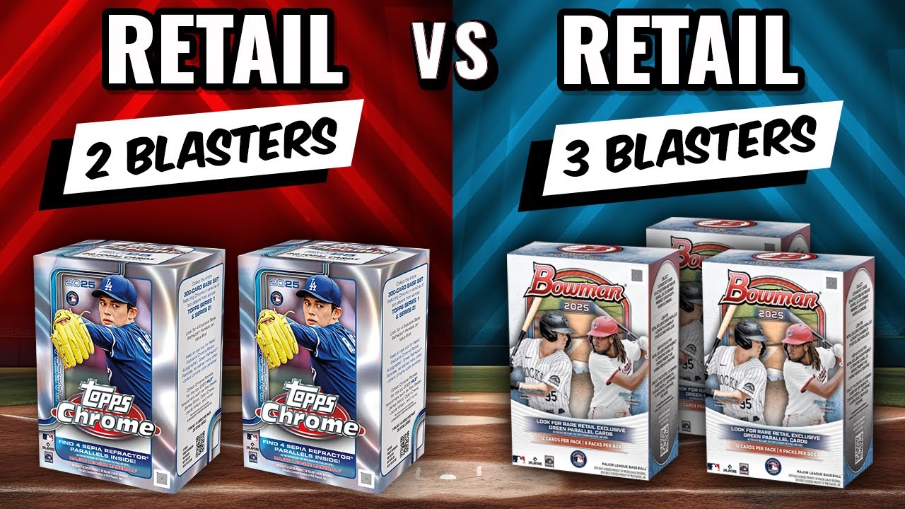 🚨UNBELIEVABLE ROOKIE PULL!!🚨 2025 TOPPS CHROME VS 2025 BOWMAN BLASTERS