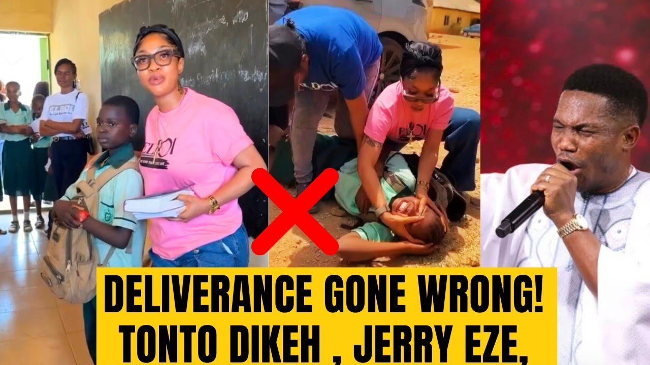 Tonto Dikeh Deliverance of a Girl After Pastor Jerry Eze Anointing Gone Wrong, Nigerians Blasts Her